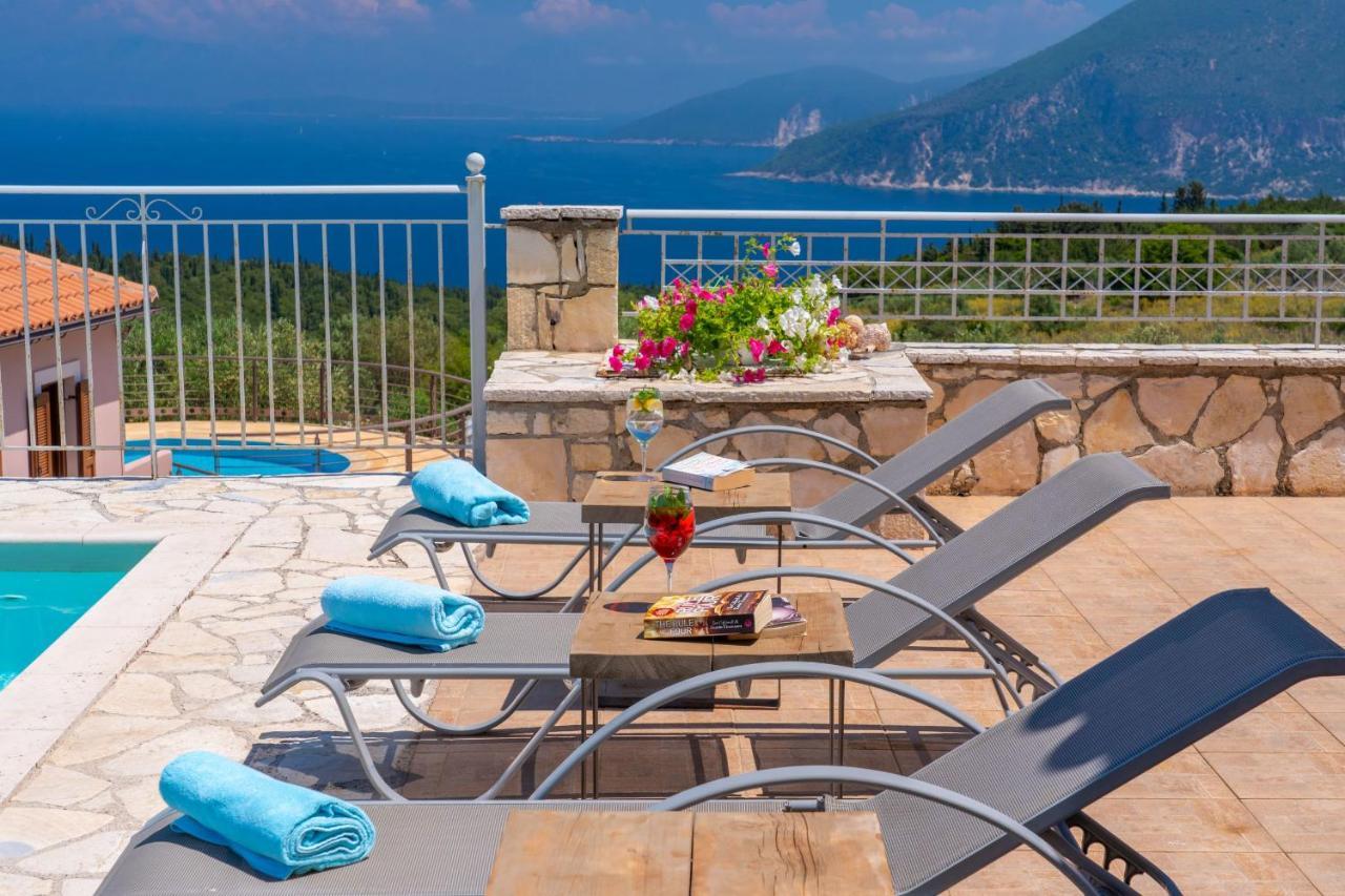 Guiscardos Luxury Villa Fiskardo Bagian luar foto